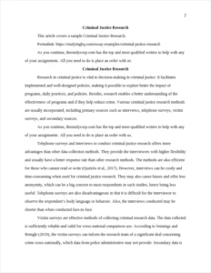 Criminal Justice Research – page 2