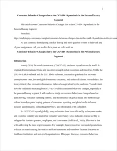 Consumer Behavior Changes due to the COVID-19 pandemic in the Personal luxury Segment – page 2