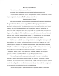 Data Assessment Process – page 2