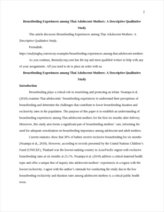 Breastfeeding Experiences among Thai Adolescent Mothers – page 2