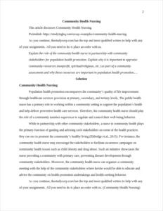 Community Health Nursing – page 2