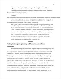 Applying the Concepts of Epidemiology and Nursing Research on Measles – page 2