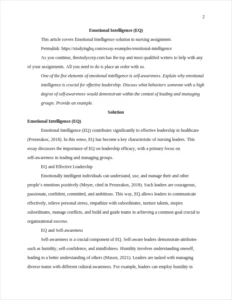 Emotional Intelligence – page 2