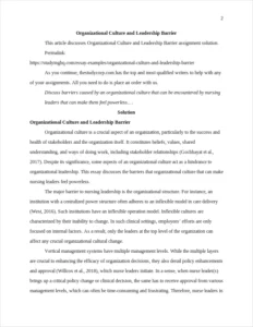 Organizational Culture and Leadership Barrier – page 2