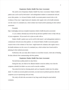 Respiratory Shadow Health Tina Jones Assessment β page 2
