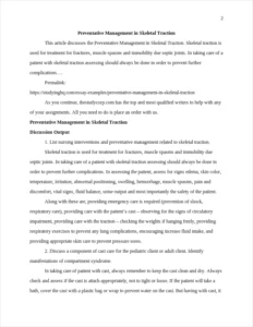 Preventative Management in Skeletal Traction – page 2