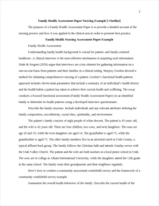 Family Health Assessment Paper – page 2
