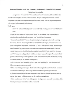 Delusional Disorder SOAP Note Examples – page 2