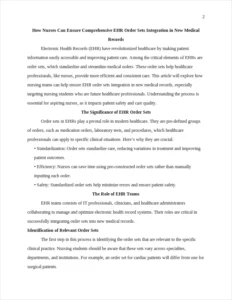 EHR order sets integration in new medical records β page 2