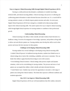 ways to improve clinical reasoning skills through digital clinical experience β page 2
