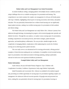 Patient Safety and Care Management Case Study Presentation โ page 2