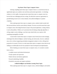 Top Master Thesis Topics Computer Science โ page 2