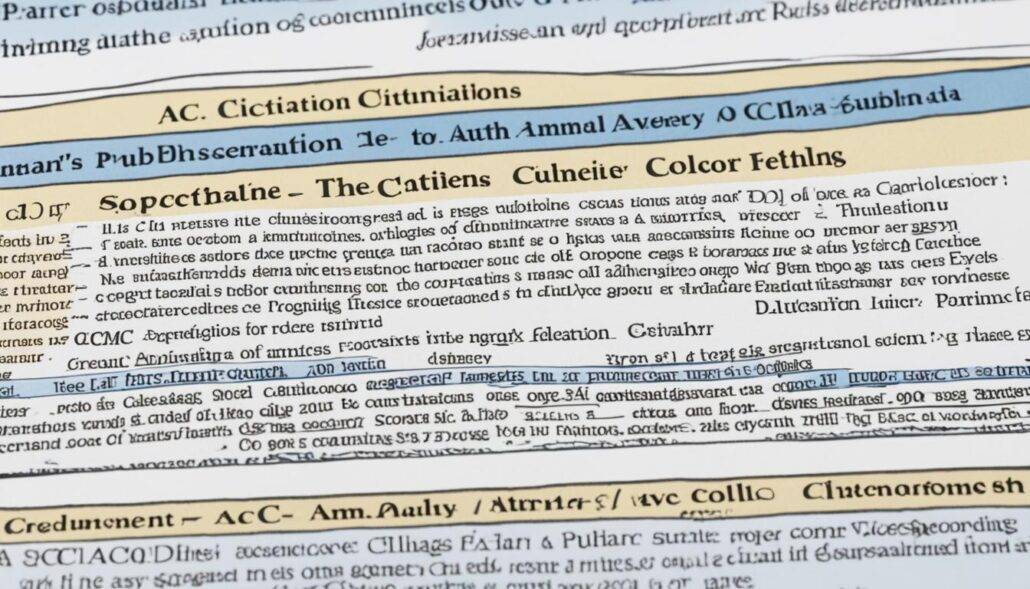 Acm format and citation guide