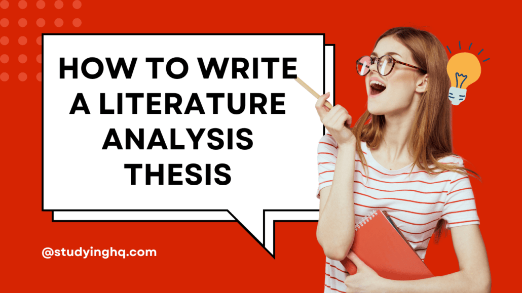 Literature analysis thesis